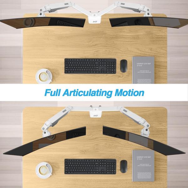 Imagem de Monitor Arm Desk Mount AVLT Dual 17-35 para 2 monitores