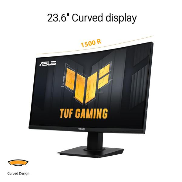 Imagem de Monitor ASUS TUF Gaming VG24VQER 24" FHD 180 Hz 1 ms curvado