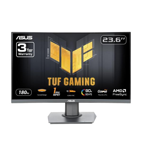 Imagem de Monitor ASUS TUF Gaming VG24VQER 24" FHD 180 Hz 1 ms curvado