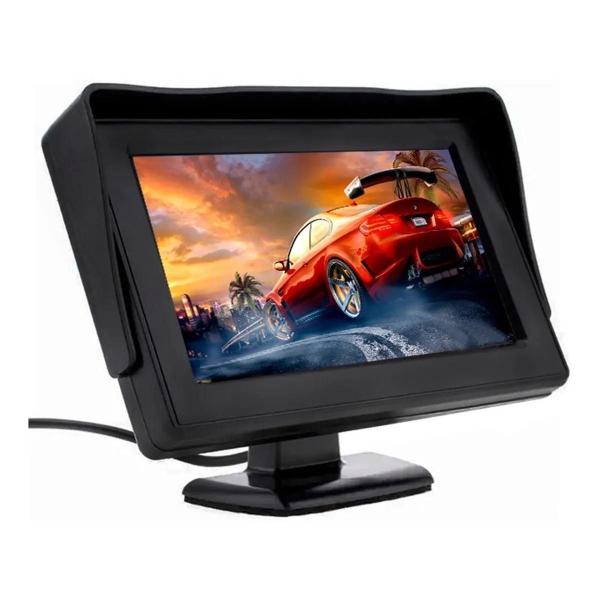 Imagem de Monitor Automotivo Tela Tft Lcd 4.3 Sem Câmera De Ré