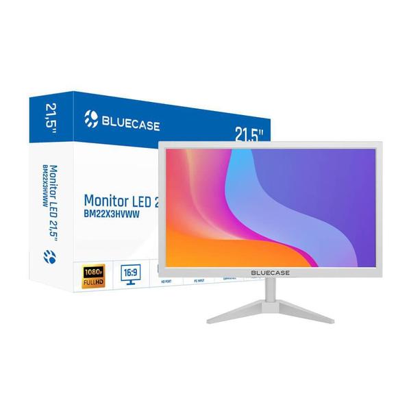 Imagem de Monitor Bluecase 21,5 Branco 75Hz Led Full Hd Bm22X3Hvww