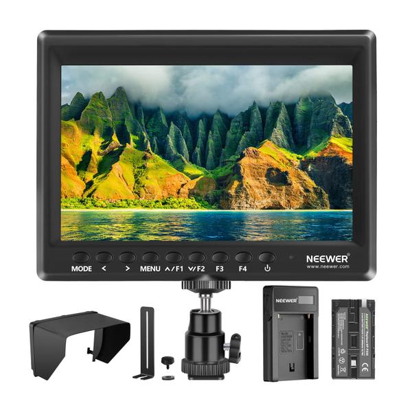 Imagem de Monitor de campo da câmera Neewer F100 HD de 7 polegadas 1280x800 HDMI