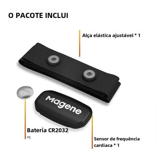 Imagem de Monitor de Frequência Cardíaca Bluetooth com Sensor Dual ANT+ - Cinta Peitoral para Computadores