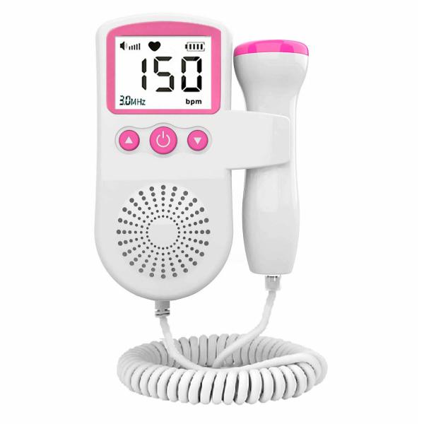 Monitor de frequência cardíaca fetal para gestantes escutarem o bebê - GENZO Imagem de Monitor de frequência cardíaca fetal para gestantes escutarem o bebê