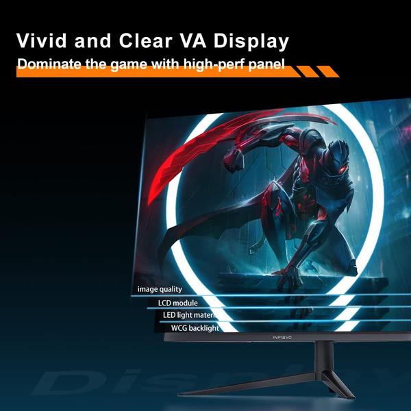 Imagem de Monitor de jogos INFIEVO 27 polegadas QHD 1440P 165 Hz VA 1 ms