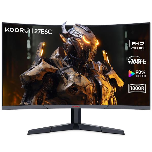 Imagem de Monitor de jogos KOORUI 27E6C 27" Full HD 165 Hz Curvo VA