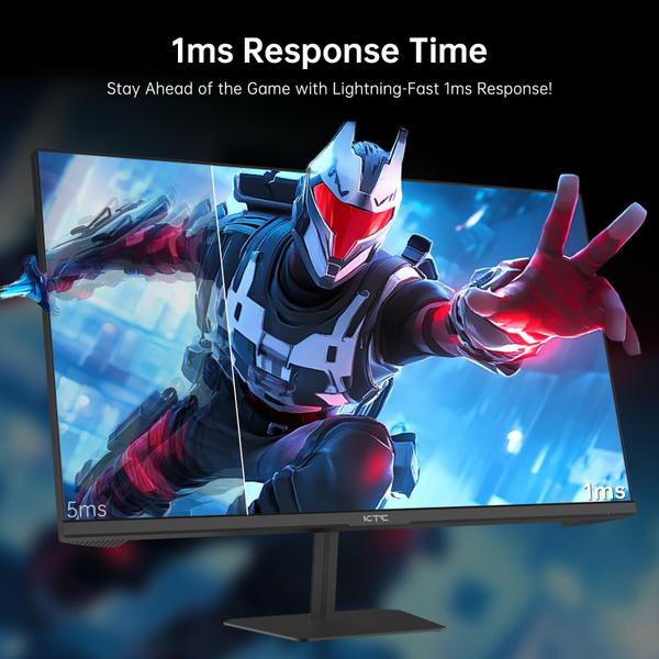 Monitor de jogos KTC 24 polegadas 190 Hz/180 Hz FHD 1080P HDR 400