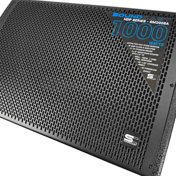 Imagem de Monitor de Palco Ativo 2X8" 1000W SM-2008A - Soundcast