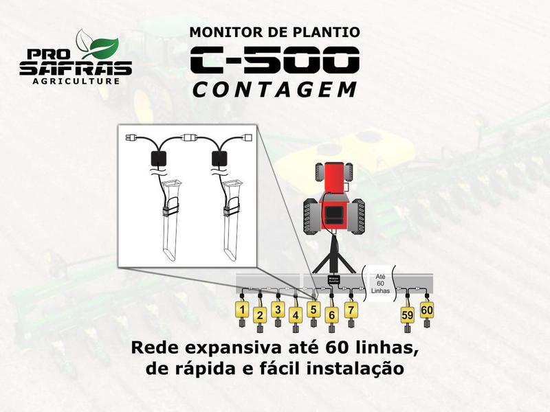 Imagem de Monitor De Plantio 7 Linhas Contagem Sementes Pro Safras