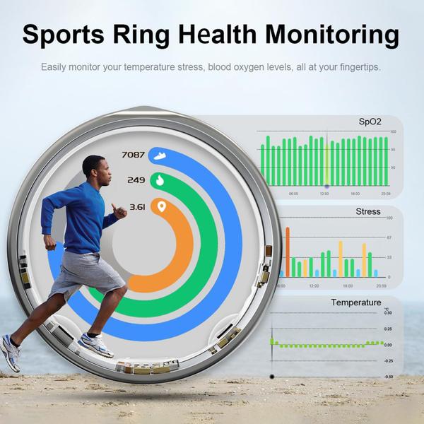 Imagem de Monitor de sono Smart Ring DIIKEN JCRing Fitness Tracker