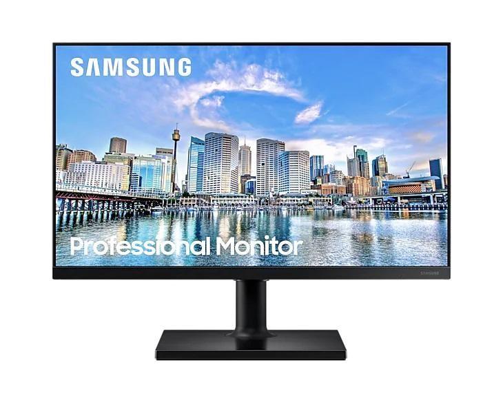 Imagem de Monitor Full HD Samsung 24", HDMI, Display Port, FreeSync, HAS, Preto - LF24T450FQLMZD