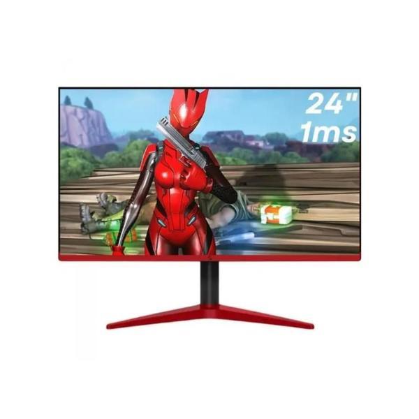 Imagem de Monitor Gamer 24" Led Full HD Preto e Vermelho M2403G 3Green