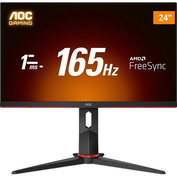 Imagem de Monitor Gamer AOC 23,8" 165Hz 1ms VA Ajuste de Altura 24G2SBK