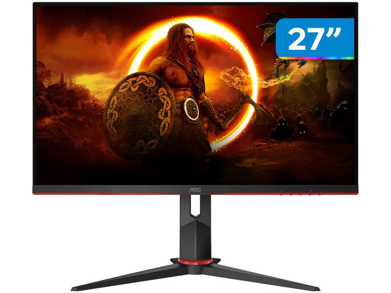 Monitor Gamer AOC 27" Full HD 165Hz 1ms HDMI 27G2S/BK com Ajuste de Altura Monitor Gamer AOC 27" Full HD 165Hz 1ms HDMI 27G2S/BK com Ajuste de Altura