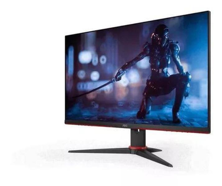 Imagem de Monitor Gamer AOC G2 27G2SE 27" preto e vermelho 100V/240V