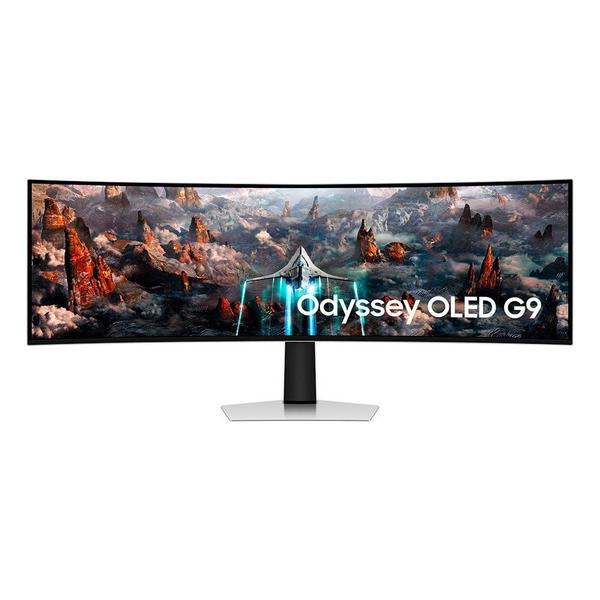 Imagem de Monitor Gamer Curvo Samsung Odyssey 49" OLED, Super Ultrawide, 240Hz, 0.03ms, DisplayPort, HDMI, Freesync Premium, Prata - LS49CG930SLMZD