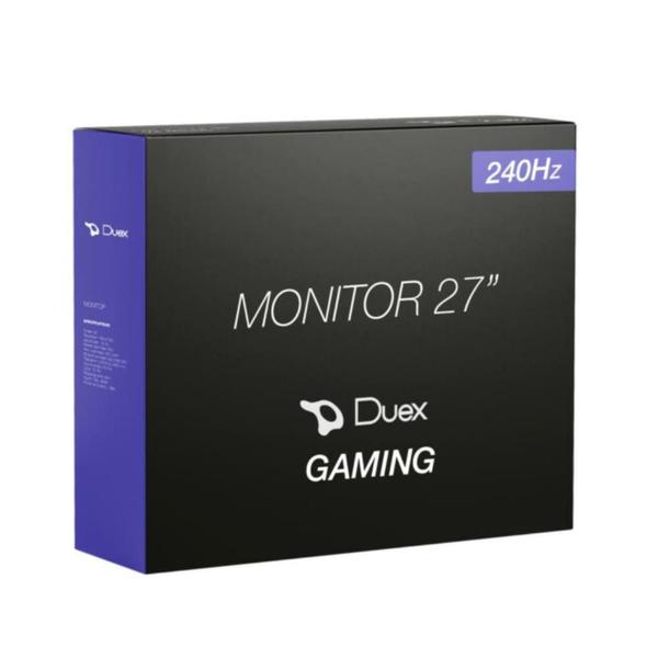 Imagem de Monitor Gamer Duex 27 Full Hd Curvo, 240hz, 1ms, Ips, Hdmi E Displayport, 99% Srgb, Vesa - Dx270zg