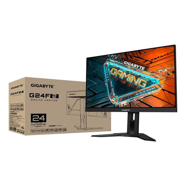 Imagem de Monitor Gamer Gigabyte 24 Full HD, 165Hz, 1ms, IPS, HDMI e DisplayPort, 125% sRGB, HDR, FreeSync, Altura Ajustável - G24F2BR