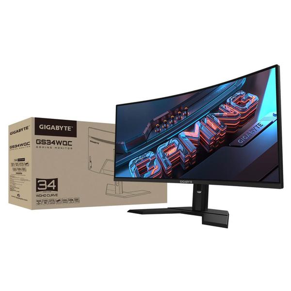 Monitor Gamer Gigabyte 34" Curvo WQHD 1ms 120Hz HDMI DP - GS24WQC Imagem de Monitor Gamer Gigabyte 34" Curvo WQHD 1ms 120Hz HDMI DP - GS24WQC