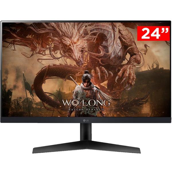 Imagem de Monitor Gamer LG UltraGear 24" Full HD, IPS, 180Hz, 1ms, HDMI e DP, NVIDIA G-SYNC , FreeSync, HDR10, sRGB 99%, 24GS60F-B