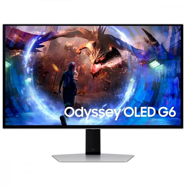 Imagem de Monitor Gamer Samsung Odyssey G6 27 Oled QHD HDR 360Hz 0,03ms HDMI DP USB Pivot - LS27DG600SLXZD