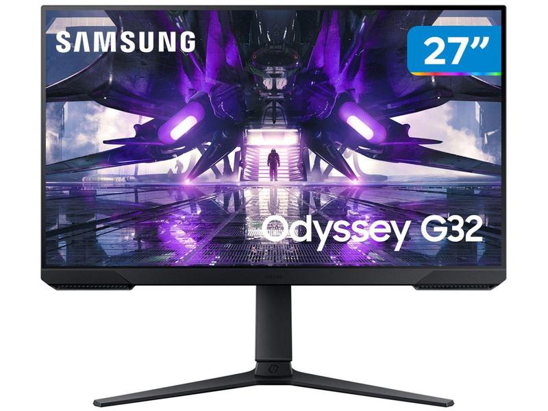 Imagem de Monitor Gamer Samsung Série G32 Odyssey 27” - Full HD 165Hz 1ms Display Port HDMI FreeSync