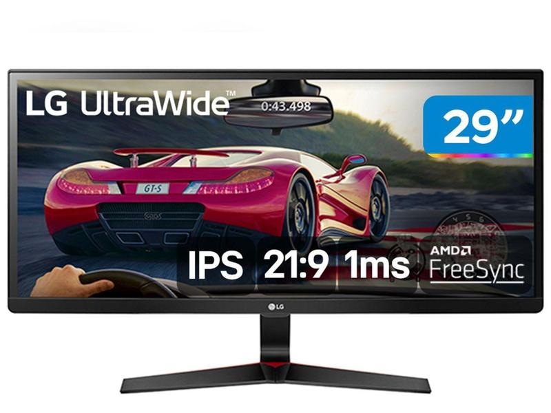 Imagem de Monitor Gamer Ultrawide 75Hz Full HD 29” LG - 29UM69G-B IPS 1 HDMI 1 DisplayPort 1ms Freesync