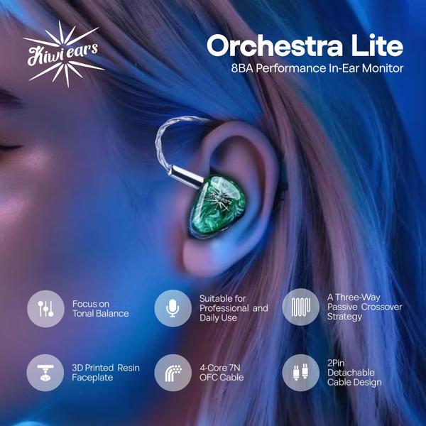 Monitor intra-auricular Linsoul Kiwi Ears Orchestra Lite 8BA IEM