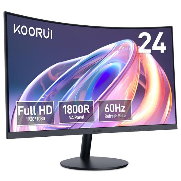 Imagem de Monitor KOORUI 24N5C 60 Hz 23,6 polegadas Full HD 1080P curvo