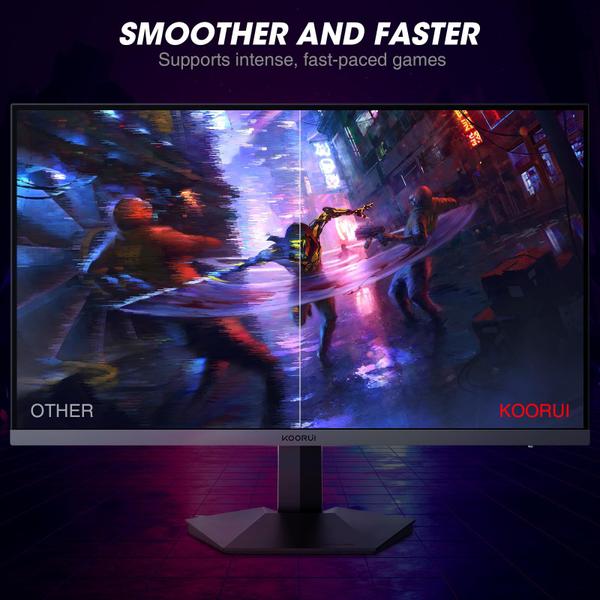 Imagem de Monitor KOORUI Gaming de 27 polegadas e 240 Hz FHD 1920 x 1080 1 ms