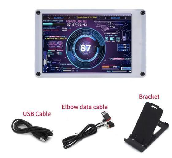 Imagem de Monitor LCD IPS de 3,5 para CPU - Tela Secundária USB