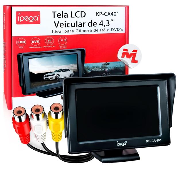 Imagem de Monitor LCD Veicular 4.3 Polegadas para Camera de Ré - KP-CA401