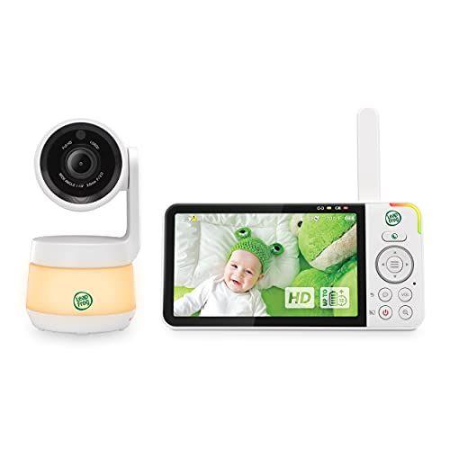 Imagem de Monitor para bebês Leap Frog LF925HD WiFi com controle remoto, câmera panorâmica e inclinação de 360, zoom de 8X, tela HD de 5 e visão noturna a cores