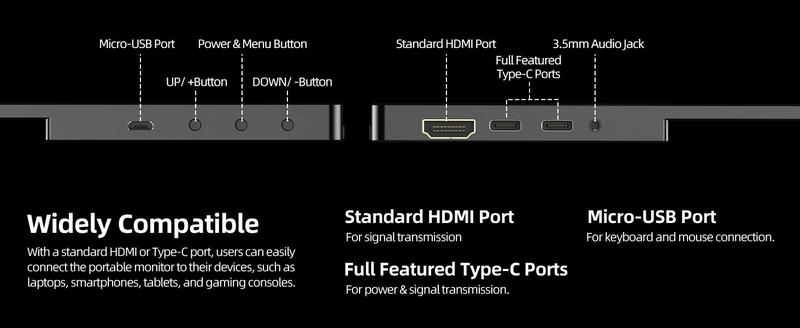 Imagem de Monitor portátil uPartner E116 2K 16" 100% sRGB QHD