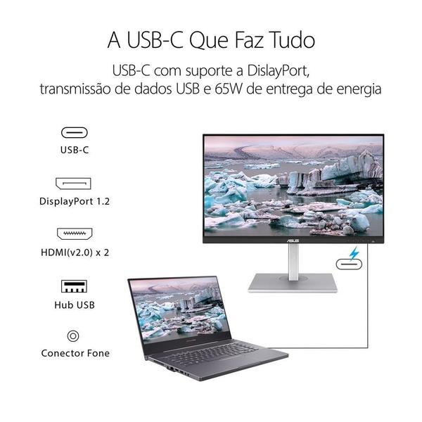 Imagem de Monitor Profissional Asus ProArt 27 4K UHD, Wide, IPS, HDMI e DisplayPort, 100% sRGB, ProArt Preset/ProArt Palette - PA279CV