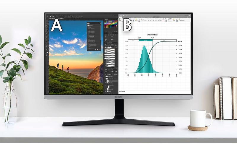 Imagem de Monitor Samsung LED 28 4K UHD HDR10 60Hz 4MS HDMI DP Freesync IPS UR550 LU28R550UQLMZD