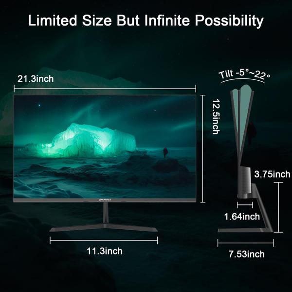 Imagem de Monitor SANSUI IPS de 24 polegadas FHD 100Hz com alto-falantes VESA