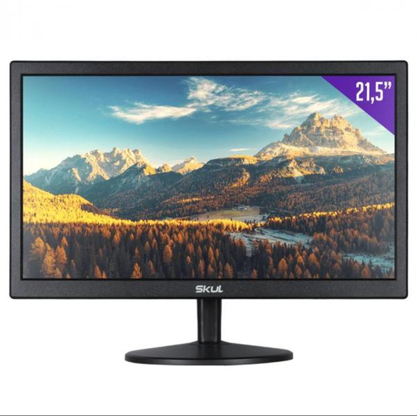 Imagem de Monitor SKUL 21,5" Office LED 5MS com Entrada Hdmi+vga - SM2155MS