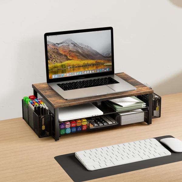 Imagem de Monitor Stand Riser gianotter com gaveta e suporte para canetas