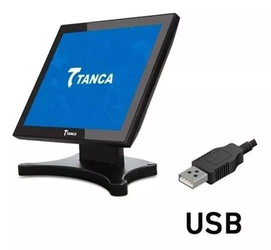 Imagem de Monitor Tanca Tmt-530 Touch 15 Capacitiva Vga/Usb Preto