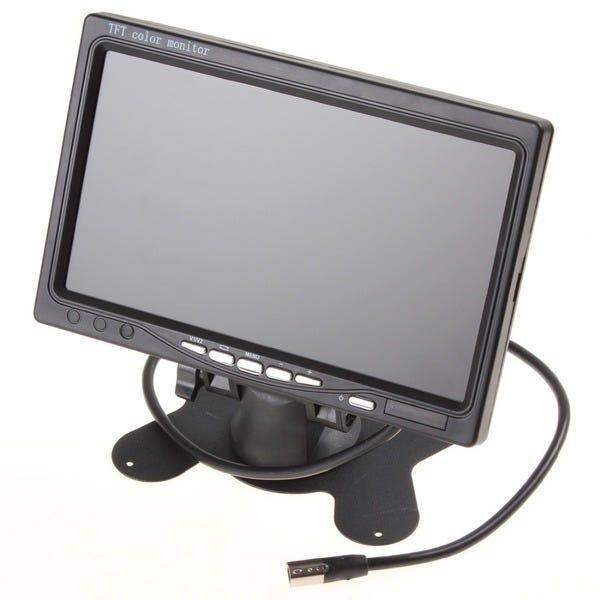 Imagem de Monitor Tela 7 Preta Pillow Tft Led Entradas Video Controle