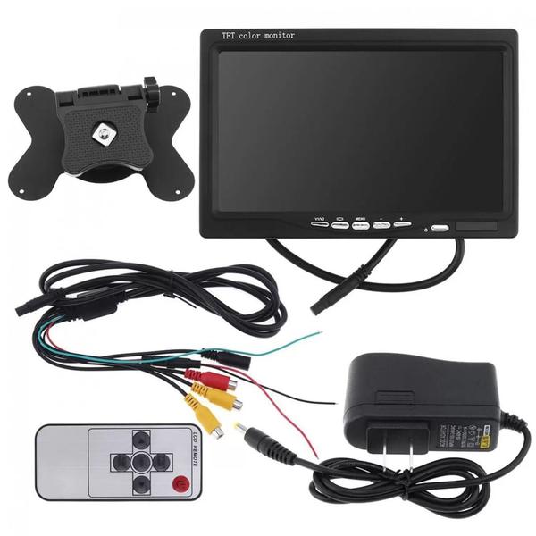 Imagem de Monitor televisor automóvel  Lcd 7 Polegadas Tft Color Pillow