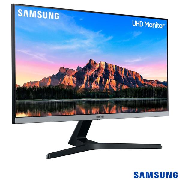 Imagem de Monitor UHD Samsung 28" 4K, HDMI, Display Port, FreeSync, Preto - LU28R550UQLMZD