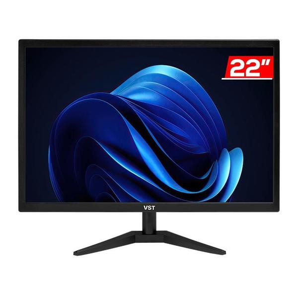 Imagem de Monitor VST 22, 22 Pol, FHD, 5ms, 60Hz, HDMI/VGA, VST-VST22-BL01