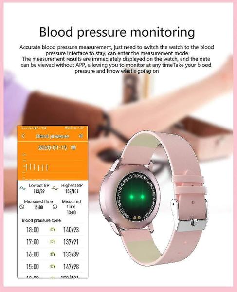 Imagem de Monitores de atividade q8 relógio inteligente tela colorida smartwatch rastreador de fitness feminino monitor de freqüência cardíaca para android