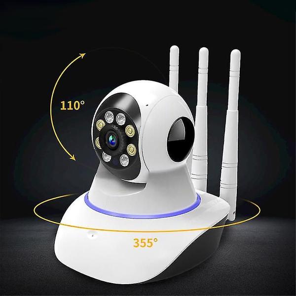 Imagem de Monitores de bebê câmera wi-fi interior visão noturna de 360 câmera de segurança doméstica vigilância por vídeo câmeras wi-fi