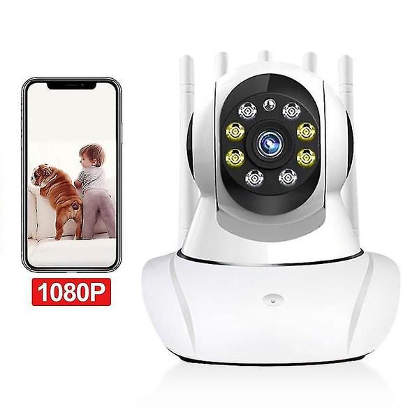 Imagem de Monitores de bebê câmera wi-fi interior visão noturna de 360 câmera de segurança doméstica vigilância por vídeo câmeras wi-fi