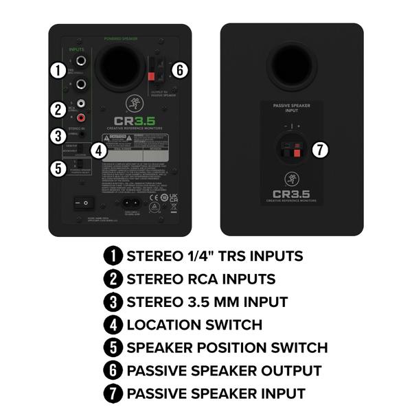 Imagem de Monitores de estúdio Mackie CR3.5BT alimentados por Bluetooth de 3,5 polegadas