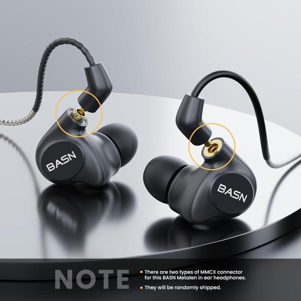 Imagem de Monitores intra-auriculares e fones de ouvido BASN Metalen 4 Drivers Matt Black