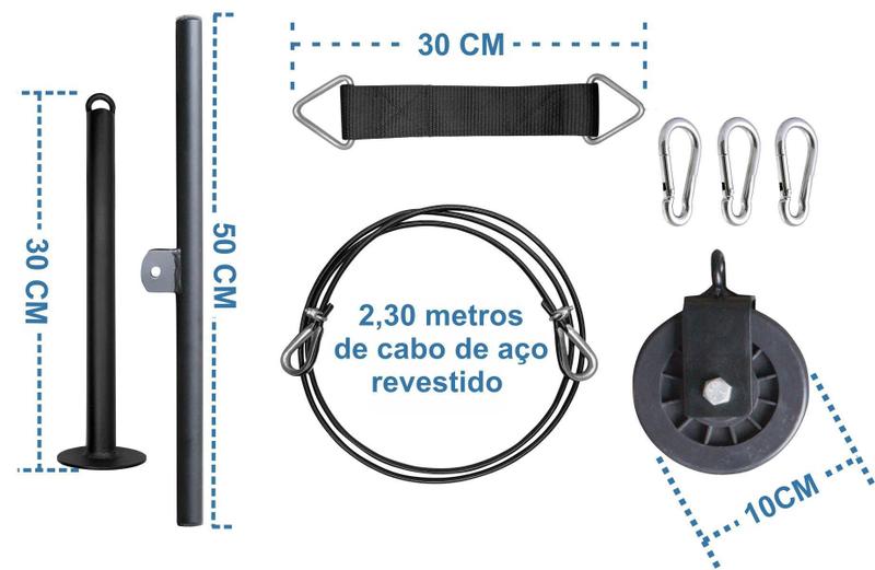 Imagem de Mono Cross Over De Polia Móvel - Pulley Puxada Alta (S)